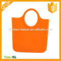 Two Top Handle Durable Bright Silicon Beach Bag, Silicone Tote Bag